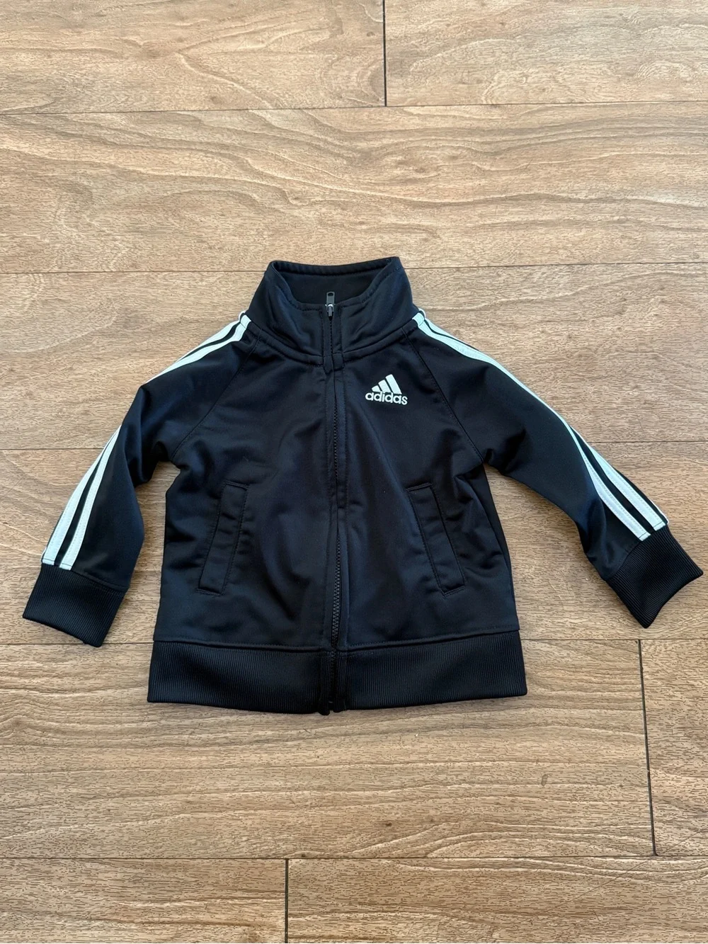 adidas Black and White Kids Track Jacket & Pants